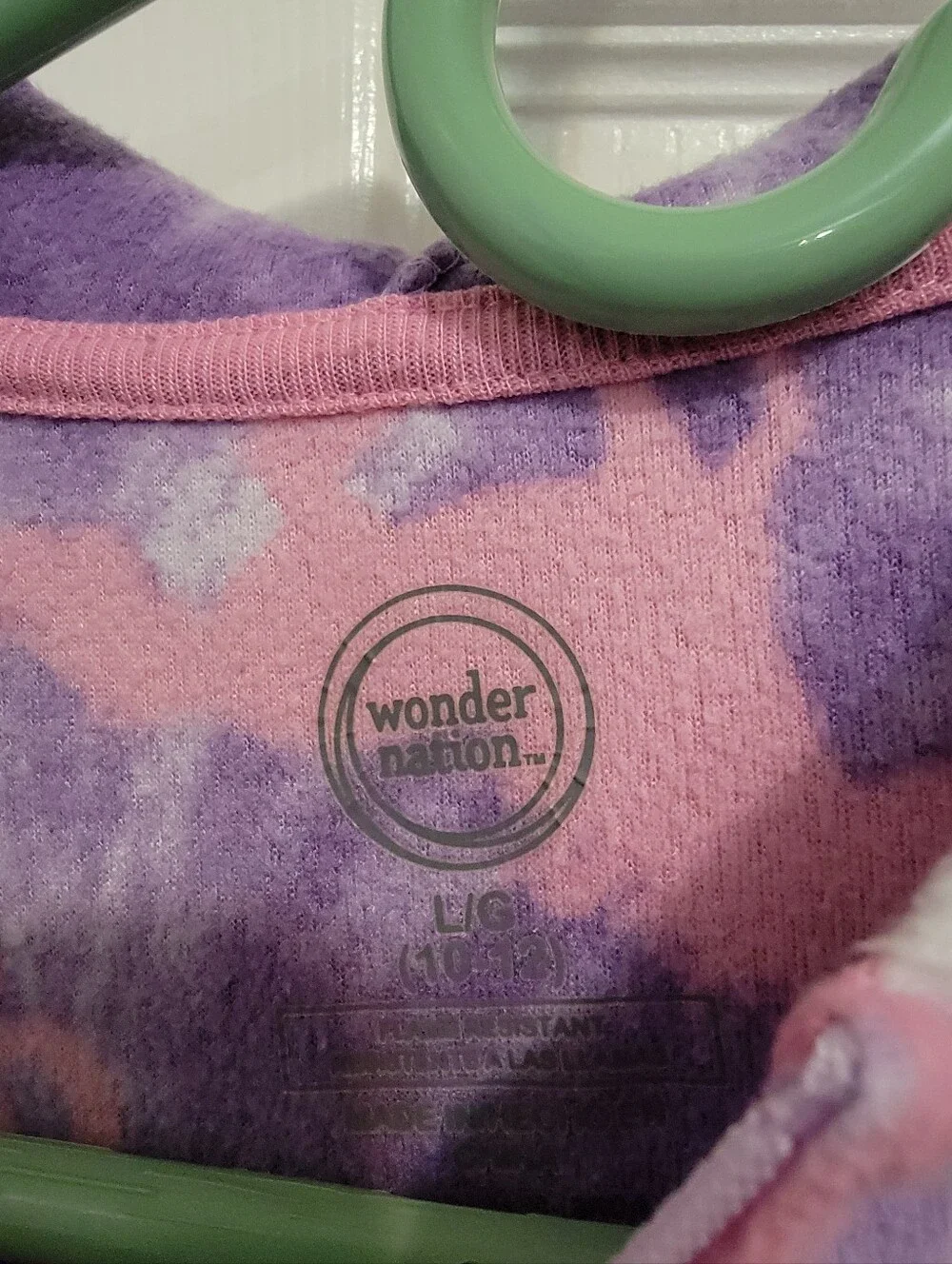Girls Size 12 Pajama Lot Carter’s Wonder Nation Unicorn Zip-Up PJs